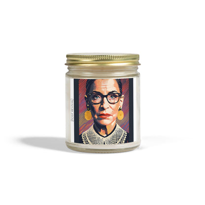 Ruth Bader Ginsburg Candle Pop Art Dopamine Decor | Unique Gift for Him & Her | Patriotic USA Birthday Gift | LGBTQ Friendly Thank You Gift