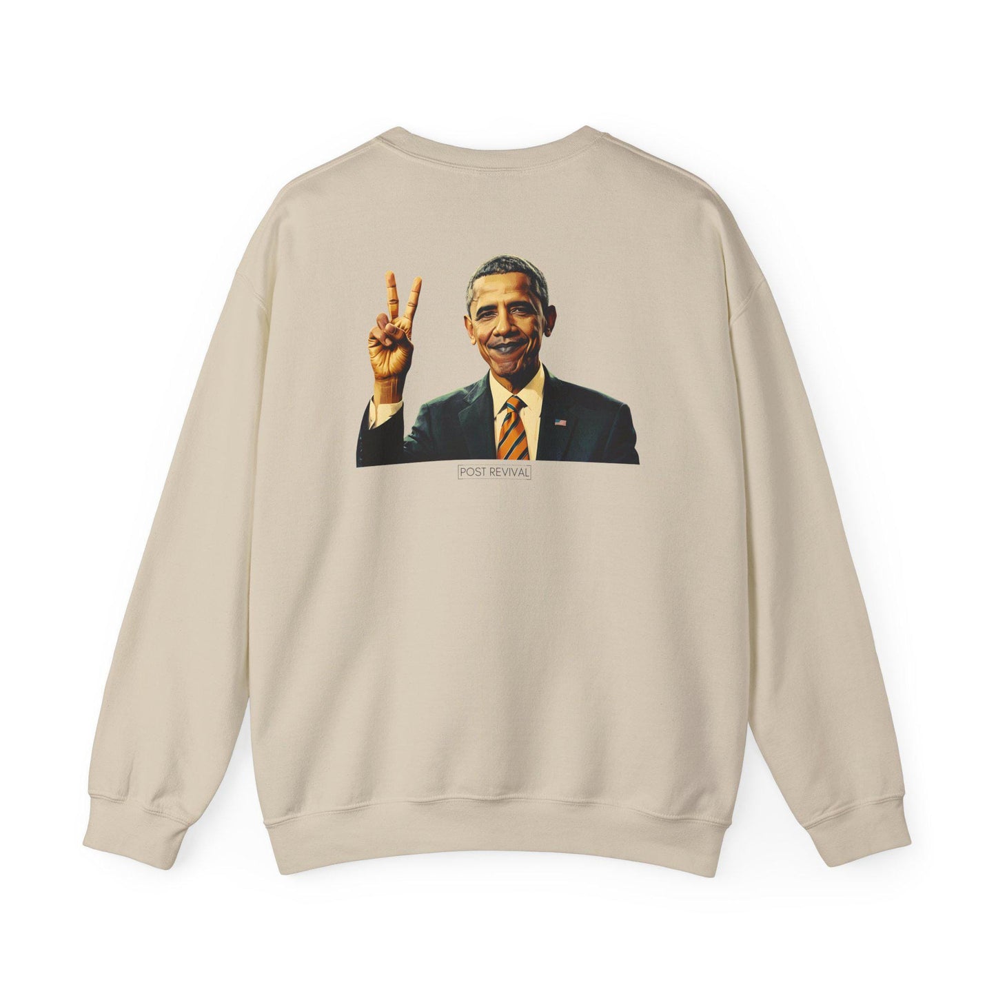 Barack Obama Digital Art Crewneck Sweatshirt | Modern Art Sweatshirt | Gifts For Him and Her | Patriotic USA Thank You Gift