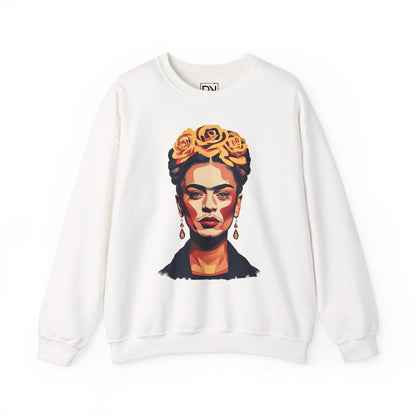 Frida Kahlo Digital Art Crewneck Sweatshirt | Modern Art Sweatshirt | Gifts For Him and Her | Best Friend Birthday Gift