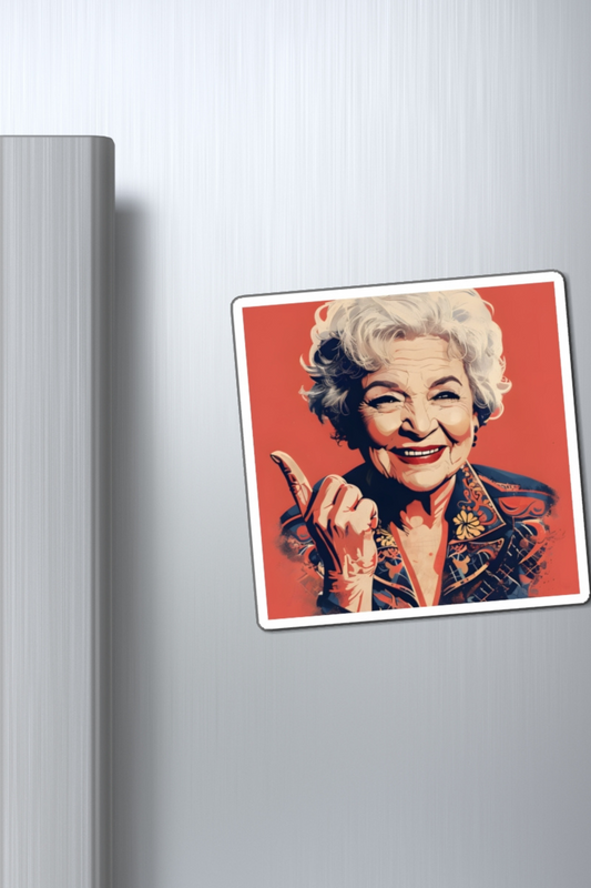 Betty White Pop Art Magnet Unique Teacher Gift, Best Friend Gift, Fridge Magnet
