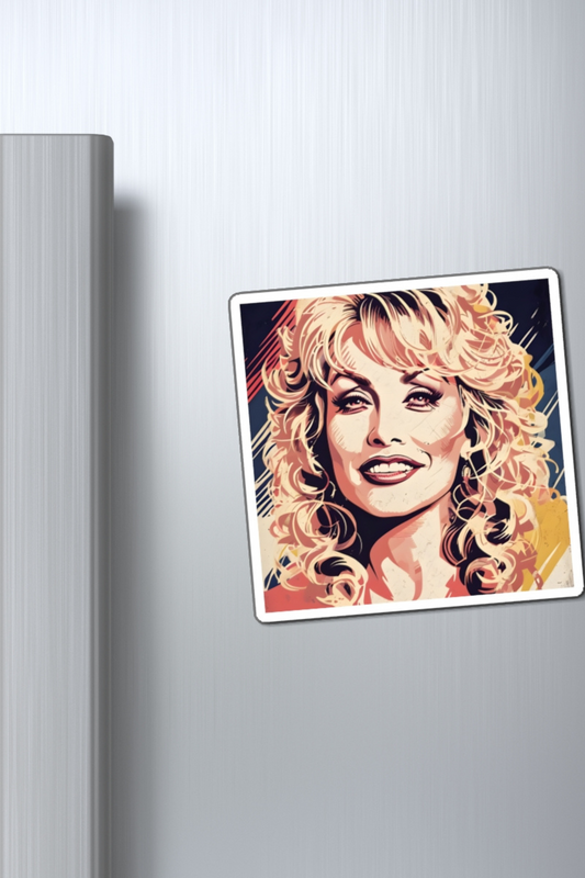 Dolly Parton Pop Art Magnet Perfect Teacher Gift, Best Friend Gift, Fridge Magnet
