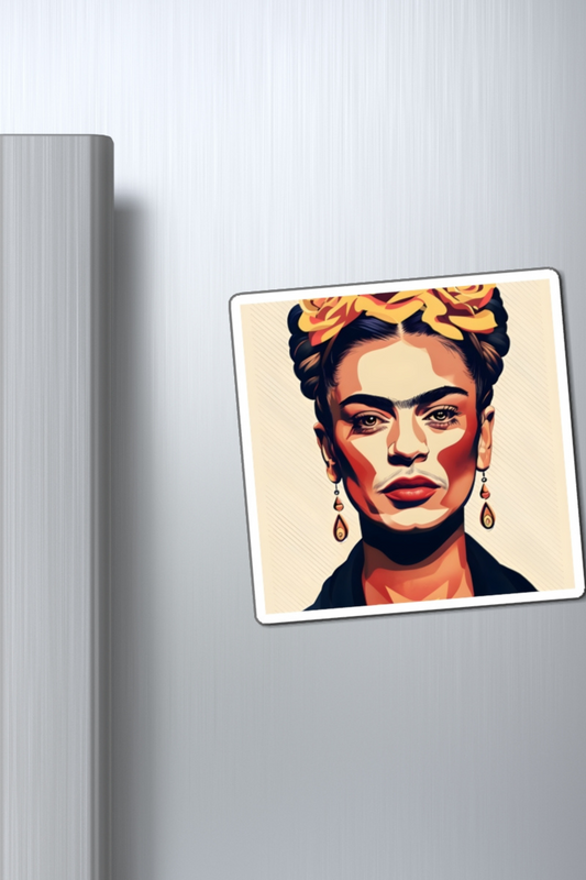 Frida Kahlo Pop Art Magnet Unique Teacher Gift, Best Friend Gift, Fridge Magnet