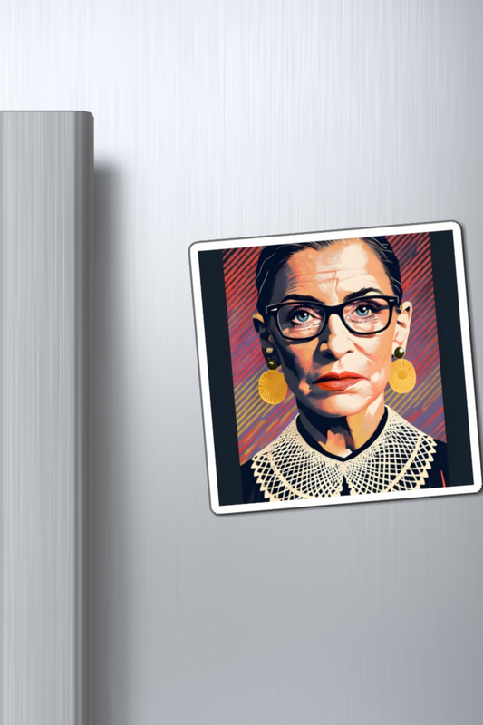 RBG Pop Art Magnet Patriotic Teacher Gift, Best Friend Gift, Fridge Magnet