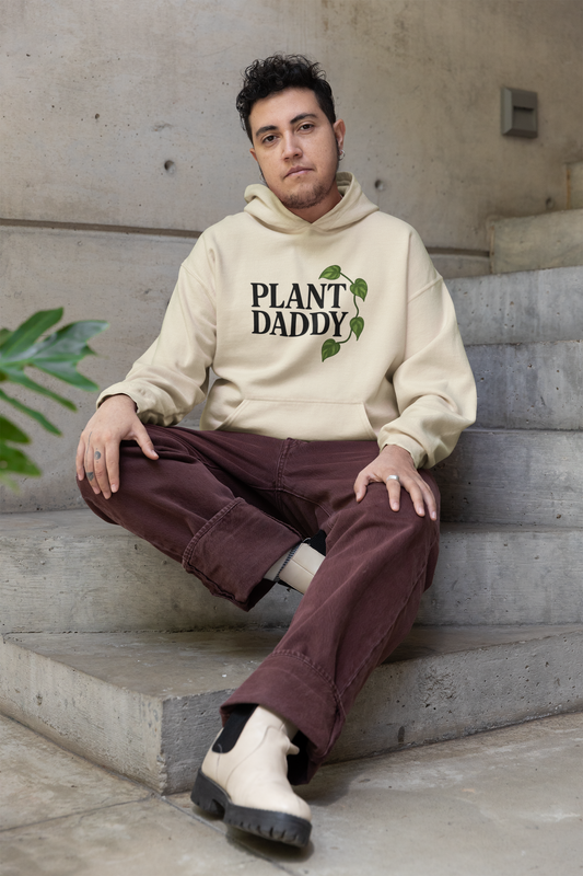 Plant Daddy Hoodie - Cozy Sweatshirt for Plant Lovers, Unisex Gift for Gardeners, Green Thumb Apparel, Perfect for Birthdays, Father's Day