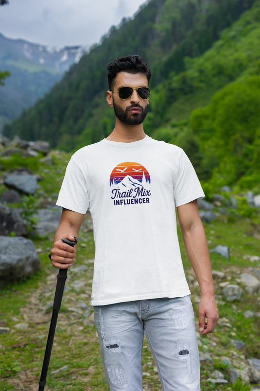 Outdoor Adventure Tee, Trail Mix Influencer Shirt, Unisex Cotton Tee, Gift for Hikers, Casual Wear, Nature Lover Apparel
