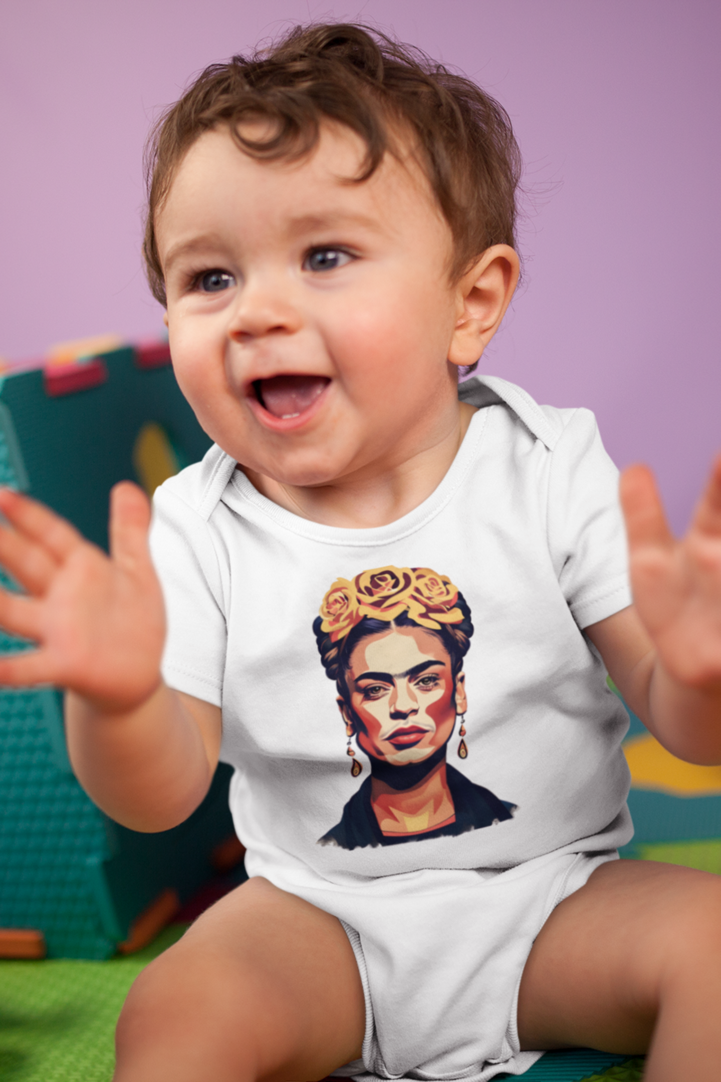 Frida Kahlo Newborn Onesie Unique Baby Gift, Baby Clothes, Baby Shower Gift, Baby Boy and Baby Girl, Graphic Tees for Newborn