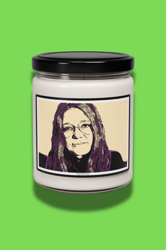 Gloria Steinem Soy Candle – Deny Defend Depose Decor, Aromatic Bookshelf Accent, Resist Gift, Housewarming & Sobriety Present