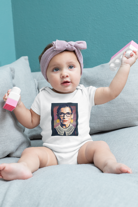 RBG Newborn Onesie Unique Baby Gift, Baby Clothes, Baby Shower Gift, Baby Boy & Baby Girl, Graphic Tees for Newborn