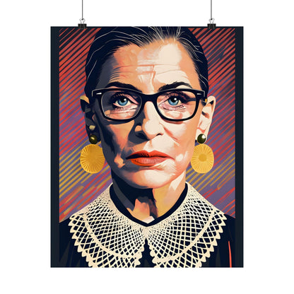 Ruth Bader Ginsburg Wall Decor Art Print Feminist Patriotic Modern Art Poster