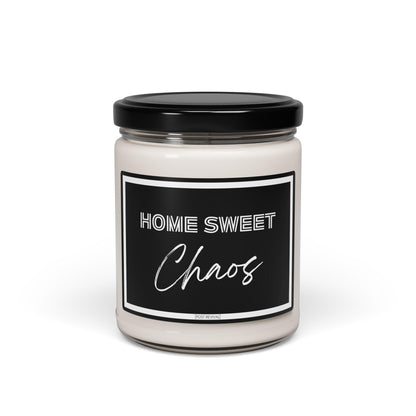Home Sweet Chaos Scented Soy Candle - 9oz | Funny Candle | Aromatic Soy Wax | Self Care | Cubicle Decor | Last Nerve Candle | Candle Favors