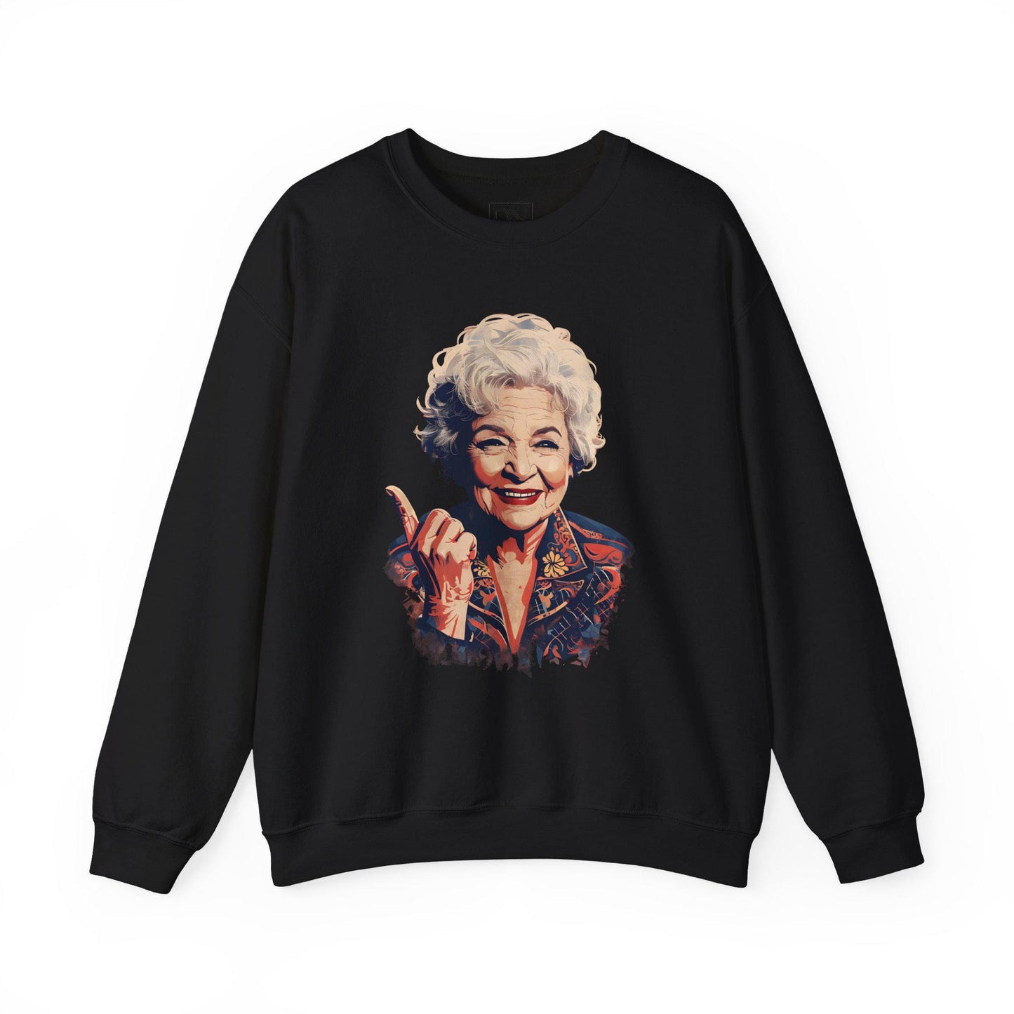 Betty White Digital Art Crewneck Sweatshirt | Modern Art Sweatshirt | Gifts For Him and Her | Pop Art Design | Best Friend Birthday Gift