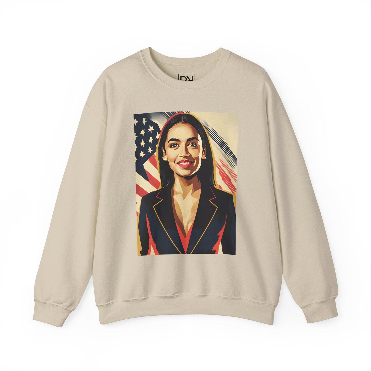 AOC Digital Art Crewneck Sweatshirt | Modern Art Sweatshirt | Gifts For Him and Her | Pop Art Design | Best Friend Birthday Gift
