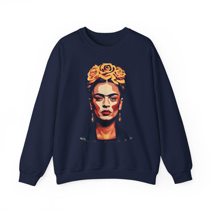 Frida Kahlo Digital Art Crewneck Sweatshirt | Modern Art Sweatshirt | Gifts For Him and Her | Best Friend Birthday Gift
