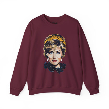 Princess Diana Digital Art Crewneck Sweatshirt | Modern Art Sweatshirt | Gifts For Him and Her | Best Friend Birthday Gift