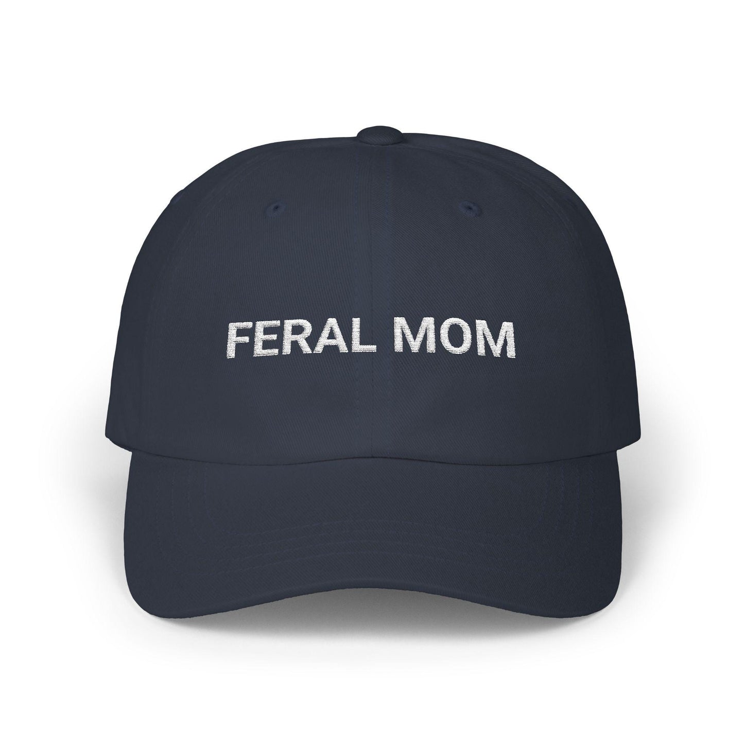 Feral Mom Embroidered Hat Monogram Baseball Cap | Gift for Wife | First Time Mom | Chaos Coordinator | New Mom Gift | Gift for Her