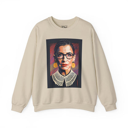 Ruth Bader Ginsburg Digital Art Crewneck Sweatshirt | Modern Art Sweatshirt | Gifts For Him and Her | Best Friend Birthday Gift