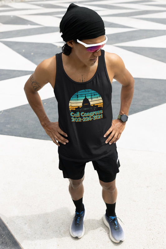 Unisex Tank Top - Contact Congress Phone Number Unisex Heavy Cotton
