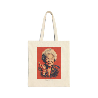 Betty White Pop Art Shoulder Bag Feminist Modern Art Canvas Tote Perfect for Him, Her, Best Friend, Birthday, or LGBTQ Pride