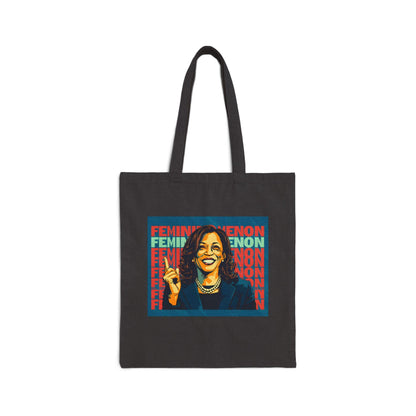 Kamala Harris Pop Art Shoulder Bag Feminist Modern Art Canvas Tote Perfect for Him, Her, Best Friend, Birthday, or LGBTQ Pride