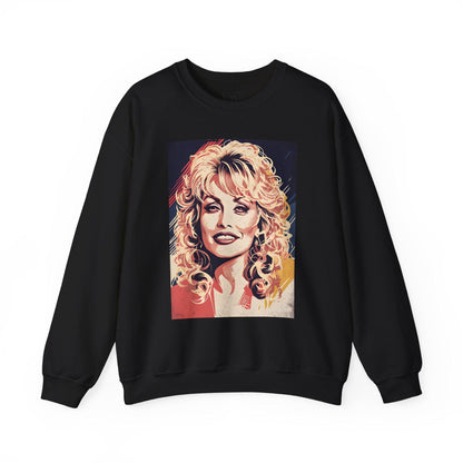 Dolly Parton Digital Art Crewneck Sweatshirt | Modern Art Sweatshirt | Gifts For Him and Her | Best Friend Birthday Gift