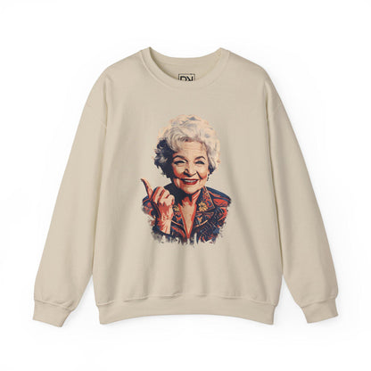 Betty White Digital Art Crewneck Sweatshirt | Modern Art Sweatshirt | Gifts For Him and Her | Pop Art Design | Best Friend Birthday Gift