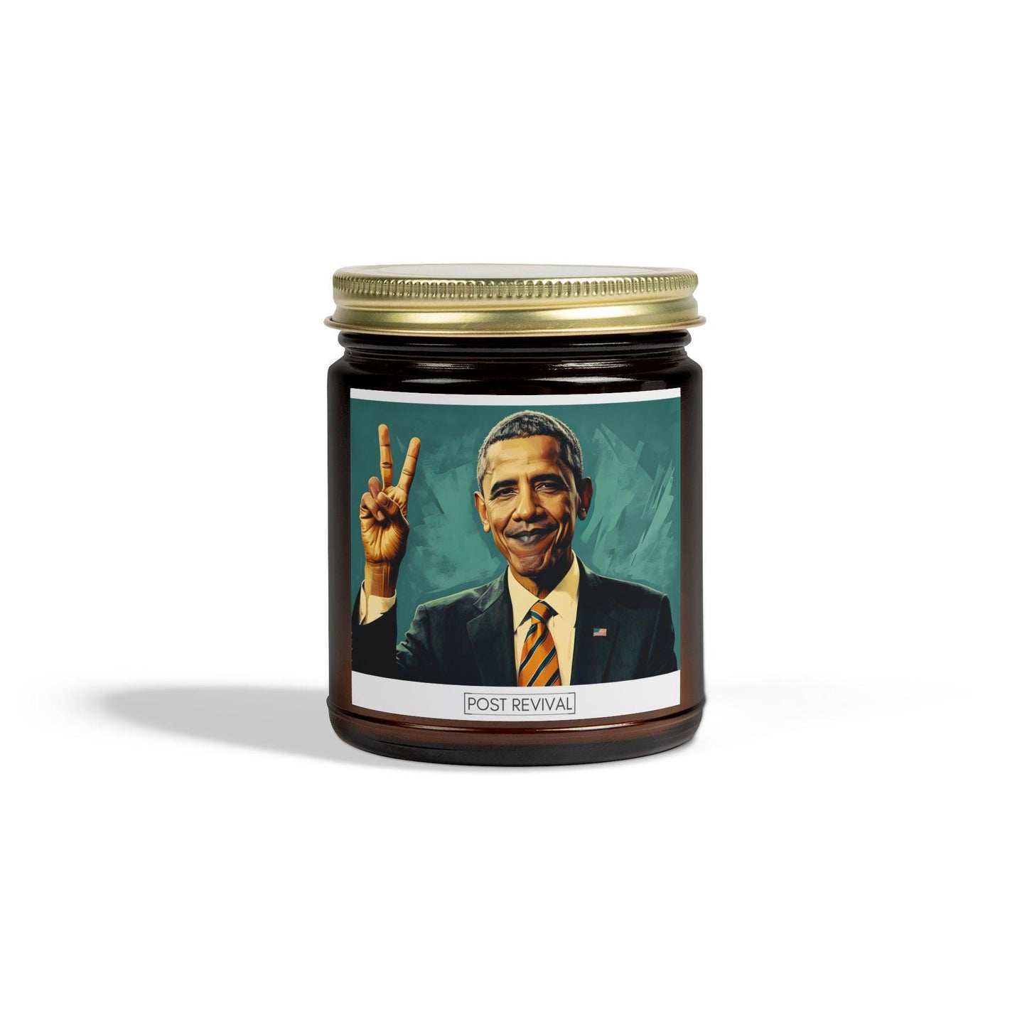 Barack Obama Candle Pop Art Dopamine Decor | Unique Gift for Him or Her | Patriotic USA Birthday Gift | LGBTQ Friendly Thank You Gift