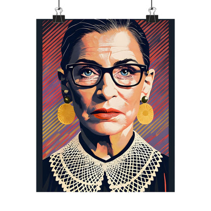 Ruth Bader Ginsburg Wall Decor Art Print Feminist Patriotic Modern Art Poster