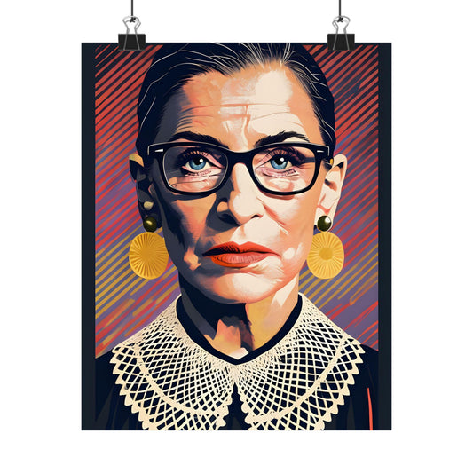 Ruth Bader Ginsburg Wall Decor Art Print Feminist Patriotic Modern Art Poster