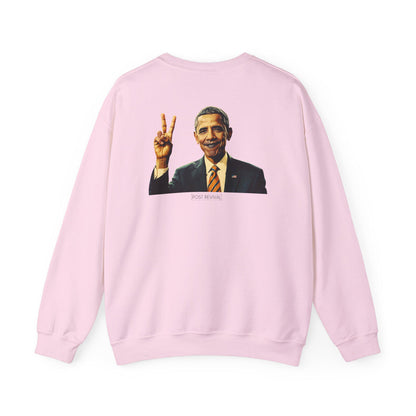 Barack Obama Digital Art Crewneck Sweatshirt | Modern Art Sweatshirt | Gifts For Him and Her | Patriotic USA Thank You Gift